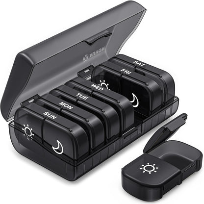 PillMate™ Weekly Organizer – Dual AM/PM Design & BPA-Free