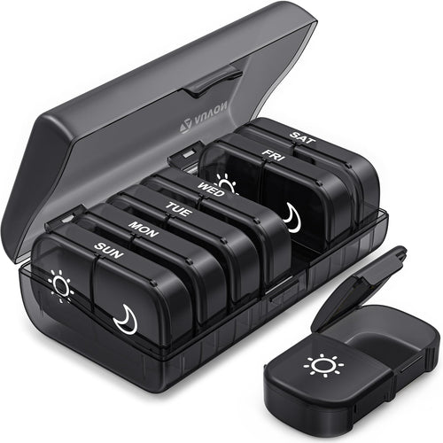 PillMate™ Weekly Organizer – Dual AM/PM Design & BPA-Free
