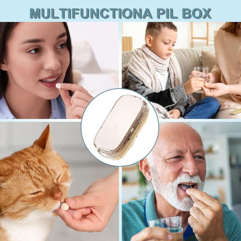 PillEase™ – Portable Pill Cutter with Adjustable Slots