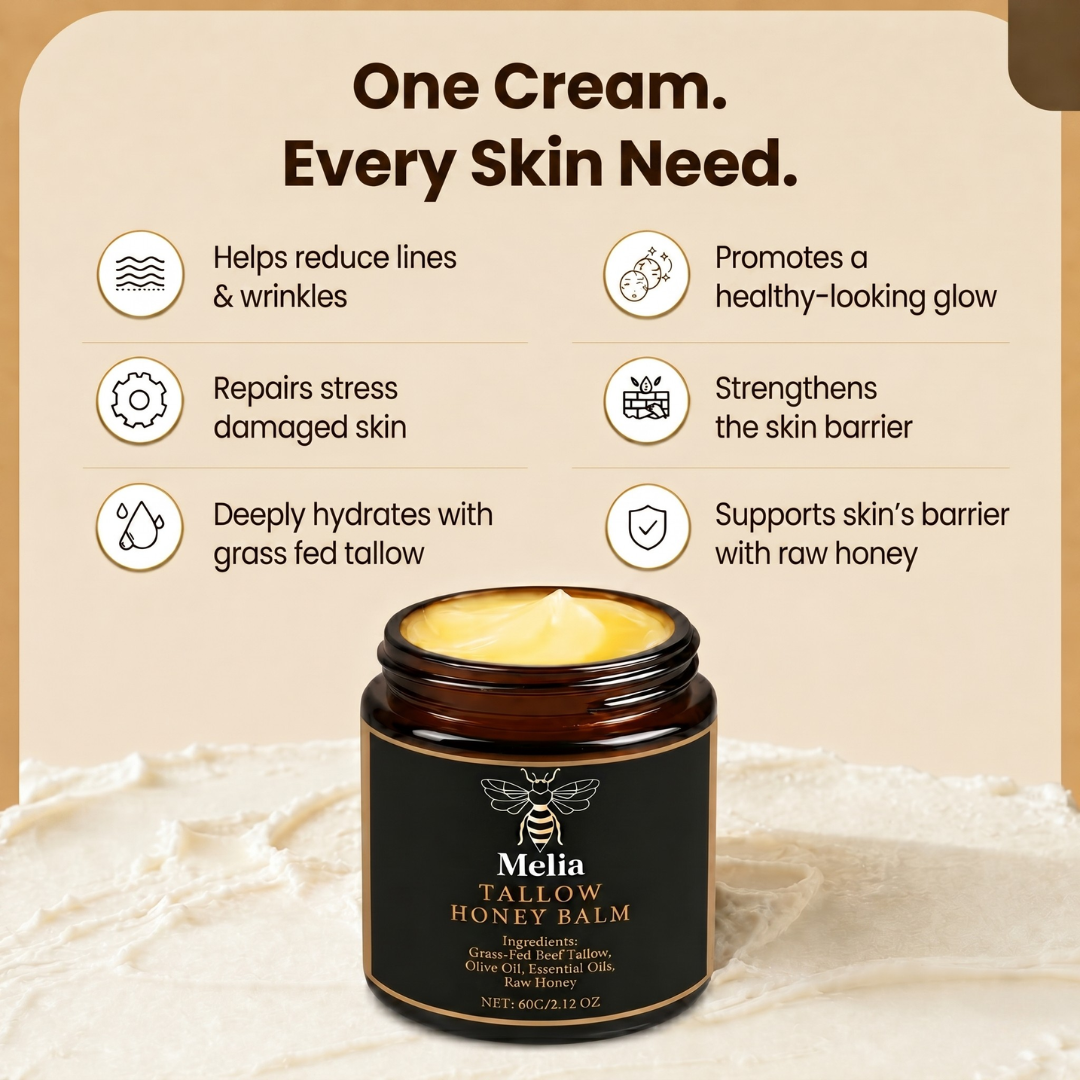 Beef Tallow Honey Balm
