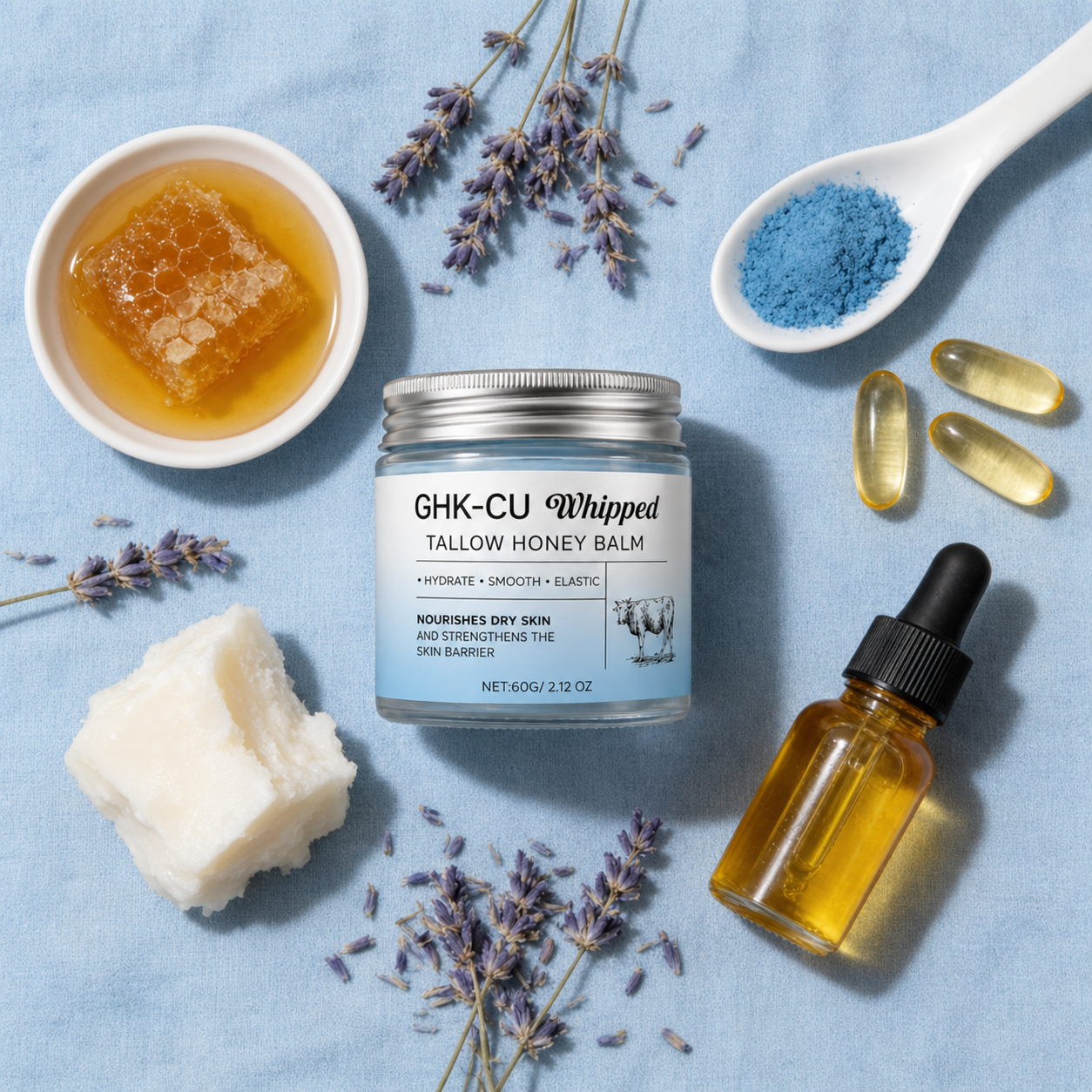 GHK-CU Whipped Tallow Honey Balm