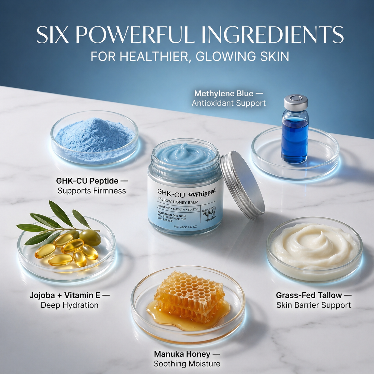 GHK-CU Whipped Tallow Honey Balm