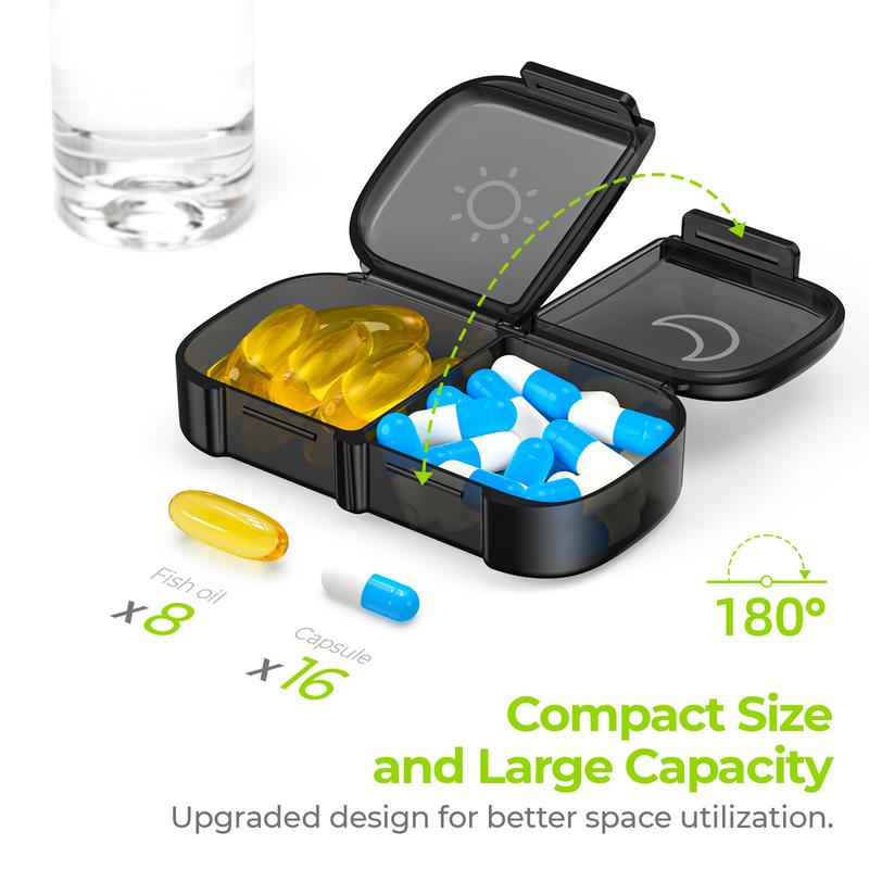 PillMate™ Weekly Organizer – Dual AM/PM Design & BPA-Free
